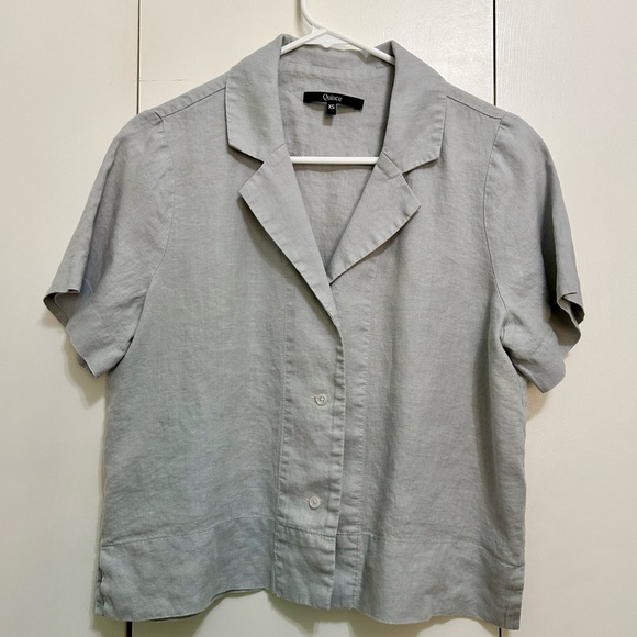 Quince Button Down Linen Shirt - Picture 2 of 9